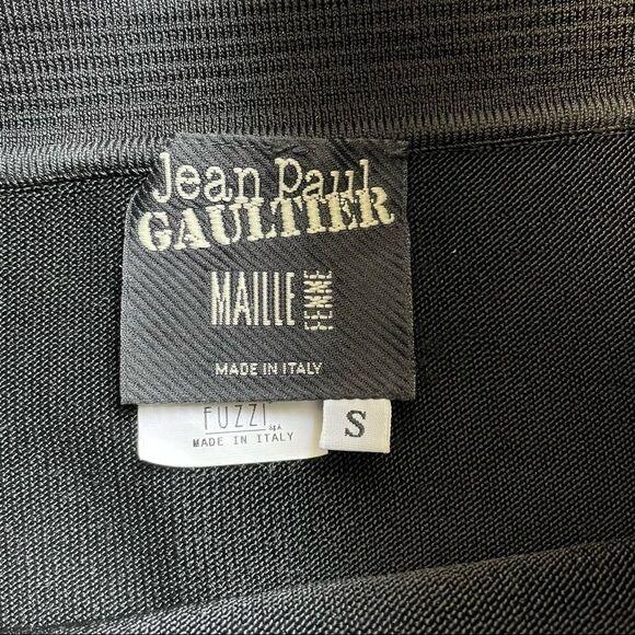 Jean Paul Gaultier 90’s Black High Waisted Bandage Mini Skirt Sz Small - Picture 8 of 16